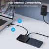 Picture of Hard Drive Reader USB 3.0 to SATA IDE Adapter，IDE SATA to USB + Type C External Hard Drive Adapter Data Recovery Converter Kit for Universal 2.5 3.5 HDD SSD Hard Drive Disk, with 12V/2A Power Adapter