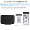 Picture of Hard Drive Reader USB 3.0 to SATA IDE Adapter，IDE SATA to USB + Type C External Hard Drive Adapter Data Recovery Converter Kit for Universal 2.5 3.5 HDD SSD Hard Drive Disk, with 12V/2A Power Adapter