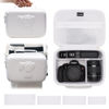 Picture of Camera Case Compatible with Canon EOS Rebel T7 / R100 / R50 / R5 / R6 Mark II / R7 / R8 / 90D / 5D Mark IV, Sony, Nikon DSLR Camera, Lens, Tripod, with 4 Pieces of Dividers and Shoulder Strap, White