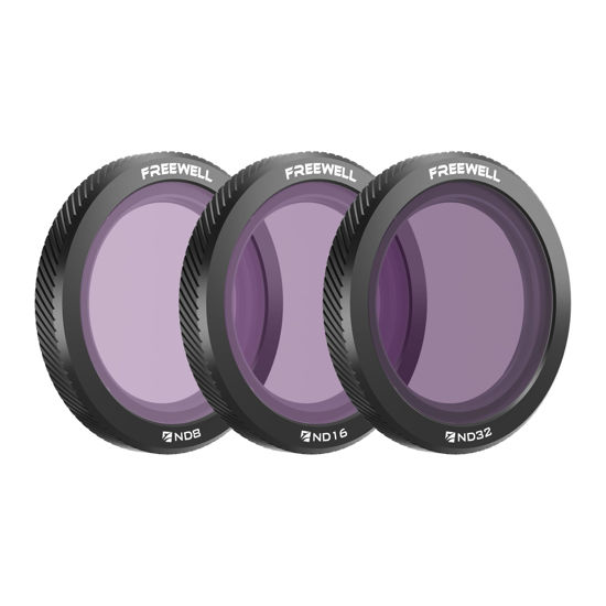 Picture of Freewell Magnetic Filters for DJI Neo 3-Pack ND8, ND16, ND32: Enhance Your Aerial Photography