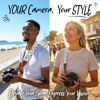 Picture of Camera Strap for DSLR and Mirrorless Camera , Shoulder Neck and Crossbody Strap with Soft Padded Webbing, Cotton Pattern for Men & Women, Best Gift for Photographers, White Leaves Classic Design
