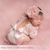 Picture of ForBaysy Infant Newborn Photography Props Girl Outfit Lace Romper with Cute Flower Headband Newborn Dress Posing Props