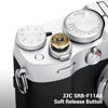 Picture of JJC Camera Soft Release Button, Shutter Button for Fuji Fujifilm X-M5 X-T5 X-T4 X-T30 II X-T50 X-PRO3 X00VI X100V X-E4 X-E3 Q3 M10 M9 Sony RX10 IV RX10 III Digital Cameras, Golden Aperture Pattern
