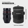 Picture of XAMOREST Camera Lens Case Lens Canvas Bag Compatible with Canon EF 18-135MM/EF-S 15-85MM/EF 24-70MM F4L, Nikon AF-S 18-140MM/AF-S 85MM F/1.8G/AF 70-300MM Below 3.35" x 5.71"(D x L)