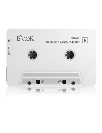 Picture of Elook Car Audio Receiver, Bluetooth Cassette Receiver Tape Aux Adapter Player with Bluetooth 5.0, White