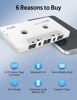 Picture of Elook Car Audio Receiver, Bluetooth Cassette Receiver Tape Aux Adapter Player with Bluetooth 5.0, White