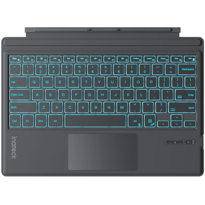 Picture of Inateck Surface Pro 7 Keyboard with Precision Touchpad, Bluetooth 5.3, 7-Color Backlight, Compatible with Surface Pro 7/7+/6/5/4, KB02027