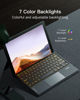 Picture of Inateck Surface Pro 7 Keyboard with Precision Touchpad, Bluetooth 5.3, 7-Color Backlight, Compatible with Surface Pro 7/7+/6/5/4, KB02027