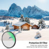 Picture of NEEWER 62mm MC UV Protection Filter 24 Layer Multi Resistant Nano Coatings/HD Optical Glass/Water Repellent/Scratch Resistant/Aluminum Alloy Ultra Slim Frame/Ultraviolet Filter