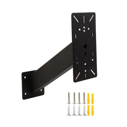 Picture of Gudwells Universal Outdoor Keypad Mounting Pedestal GooseNeck Post for Mighty Mule GTO Ghost Controls CO-Z gate Opener Wired Wirelss Keypad, Powder Coated