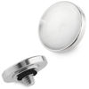 Picture of Haoge 12mm Metal Shutter Release Button for Fujifilm XT5 X-Pro3 XT50 Nikon Zf DF and Leica Q3 43 M10 M-11 Concave Surface Silver,New Version: Diameter 12mm