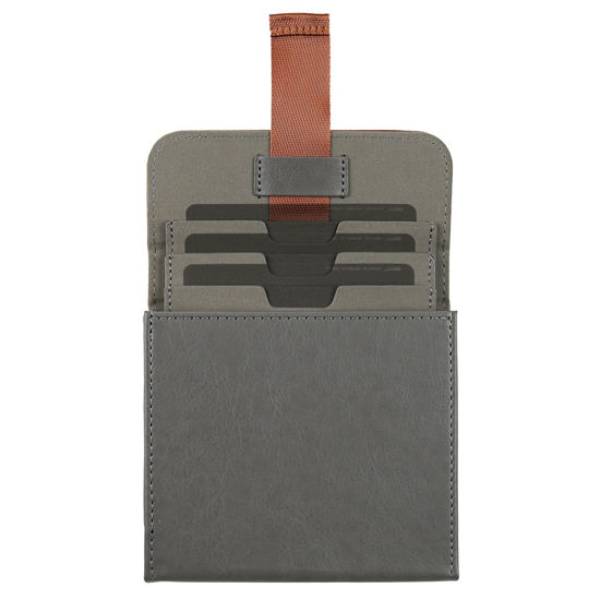 Picture of SIOTI Camera 100 * 100mm Square Filter Case 3 Pockets, Leather Filter Pouch, Compatible with 100mm*100mm Square ND/GND/Colorful Filter