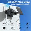 Picture of Cinnado 2K Cameras for Home Security-2.4G WiFi Outdoor Camera Wireless Solar/Battery Powered, 360° Viewing, Human Detection, Color Night Vision, Cloud/SD Storage B6 (B6-Black-1pack-2.4G)