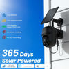 Picture of Cinnado 2K Cameras for Home Security-2.4G WiFi Outdoor Camera Wireless Solar/Battery Powered, 360° Viewing, Human Detection, Color Night Vision, Cloud/SD Storage B6 (B6-Black-1pack-2.4G)
