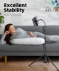 Picture of Weilisi Heavy Duty Tablet Tripod Stand 82” Tall, Floor Stand with Remote and Adjustable Gooseneck for Watching/Stream/Recording, Tripod for iPad Pro 12.9”/Kindle/iPhone, and All 4.5-13” Tablet/Phone