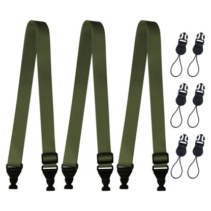 Picture of Gowjaw 3 Pack Adjustable Shoulder Strap:Comfortable for iPad Strap Nylon Neck Lanyard for iPad/Samsung Tablet Case,Camera Binocular Crossbody Laptop Luggage Bag(Army Green)