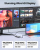 Picture of USB C to Dual HDMI Adapter, Fophmo 4K@60Hz with 100W PD, USB-A, Support C to 2 HD Splitter Extended Display for Type C Devices (MST is not Supported on MacOS)
