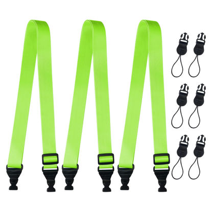 Picture of Gowjaw 3 Pack Adjustable Shoulder Strap:Comfortable for iPad Strap Nylon Neck Lanyard for iPad/Samsung Tablet Case,Camera Binocular Crossbody Laptop Luggage Bag(Fluorescent Green)