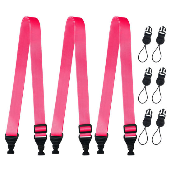 Picture of Gowjaw 3 Pack Adjustable Shoulder Strap:Comfortable for iPad Strap Nylon Neck Lanyard for iPad/Samsung Tablet Case,Camera Binocular Crossbody Laptop Luggage Bag(Pink)
