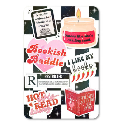 Picture of Clear Back Cover Insert for Kindle Paperwhite | Bookish Card Insert for E Reader | Cardstock Paper Insert for 11th generation 6.8" | Booktok Spicy Smut Sticker Case Insert | Smutty Romance Book Gifts