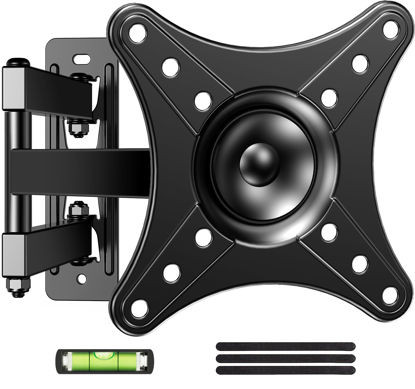 Picture of IWORKBOARD Full Motion TV Monitor Wall Mount Bracket for Most 13-32 Inch LED LCD Flat Curved Screen, 360° Rotation Swivel Tilt Extension，Adjustable Articulating Arms, Max VESA 100x100mm up to 33lbs