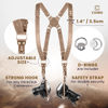 Picture of C Coiro Camera Harness for 2 Cameras - Dual Shoulder Leather Camera Strap - Double Camera Harness for DSLR/SLR, Camera Straps for Photographers of All Levels, Standard Straps/Color Beige
