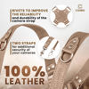 Picture of C Coiro Camera Harness for 2 Cameras - Dual Shoulder Leather Camera Strap - Double Camera Harness for DSLR/SLR, Camera Straps for Photographers of All Levels, Standard Straps/Color Beige