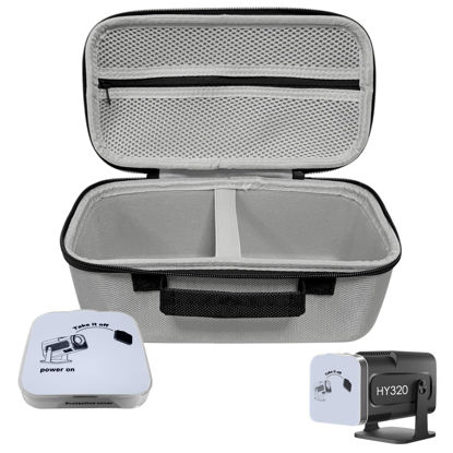 Picture of DUPULEE HY320 Projector Carrying Case and Lens Cap,Hard Travel Storage Bag Compatible with Magcubic HY320 Projector(Only Carrying Case + Lens Cap)， HY320 Accessories