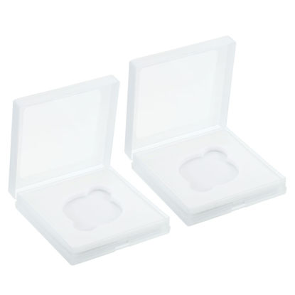 Picture of PATIKIL 46mm Lens Filter Case, 2pcs Camera Filter Case Portable Lens Filter Box Water Resistant Dustproof Plastic for Photography Filter Storage