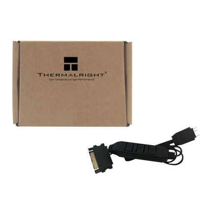 Picture of Thermalright 5V A-RGB Computer Fan Controller, 5V 3PIN Lighting Controller, PC Fan Controller, Support 3PIN/5V Lighting Interface, SATA Direct Supply