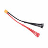 Picture of OliRC 1pc XT60 Power Distribution (4pairs 3.5mm Banana Connectors) Cable in Parallel Charger Cable Extension Y Splitter(1-to-4/20cm)(C115-1)