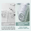 Picture of Nkocvew Charger Cable Cord Storage Organizer - Easy Storage Without Cable Ties - Desk Drawer Accessories Organizers - 1 Pack (With Lid)