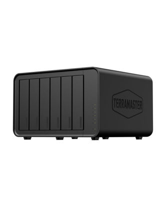 Picture of TERRAMASTER F6-424 NAS Storage 6Bay - N95 Quad-Core CPU, 8GB DDR5 RAM, Dual 2.5GbE Ports, Network Attached Storage with High Performance (Diskless)