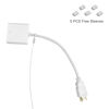 Picture of Ciyebst Cable Tethers 30 Pack with Crimping Tool (12 Inches, White Color), Adjustable Security Cable Look, Universal DIY Adapter Tethering Ties Kit for Computer Cord, Pre-Assembled, Tamper-Resistant