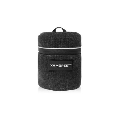 Picture of XAMOREST Camera Lens Case Lens Canvas Bag Compatible with Canon EF 24mm f 2.8/EF 50mm F 1.8¢ò, Nikon 35mm f1.8G/50mm f 1.8D/50mm f 1.4 and other Camera Lens Below 3.15" x 3.15"(D x L)