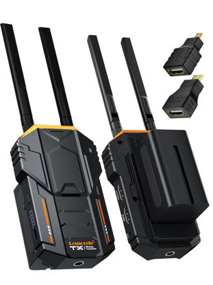 Picture of Lemorele Wireless Video Transmission System HDMI Loopout Wireless Video Receiver with 2 * 4400 mAh Battery for Photography, Videography, Cinematography