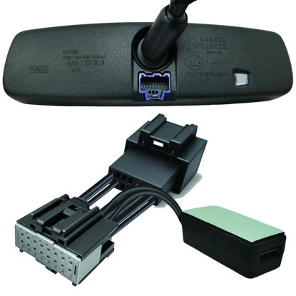 Picture of Dash cam Power Adapter for Ford F150 2011-2024 Bronco 2021+,Explorer 2011-2019,Mustang 2013-2021 and More Select Models,16pin with auto dimming,USB Power 5V 4A,Plug and Play