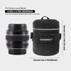 Picture of XAMOREST Camera Lens Case Camera Lens Canvas Bag Compatible with Canon EF-S 18-55MM/EF 50MM F1.4/EF-S 10-18MM, Nikon AF-S 18-55MM/AF 50MM F1.4D and Other Lens Below 3.35" x 3.74"(D x L)