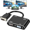 Picture of AKWOR VGA to HDMI+VGA Adapter for Dual monitors, VGA to VGA, VGA to HDMI Adapter Splitter 2 IN 1,1080P@60HZ Full HD Display Video Converter for PC Laptop Link Monitor/HDTV/Projector, Fully Plug & Play