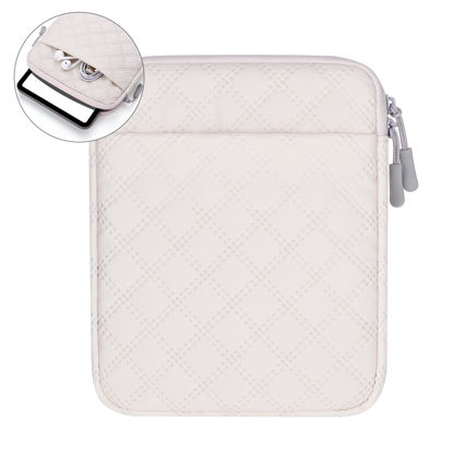 Picture of 6-7 Inch Sleeve Case Bag for eReader, eBook, Kindle Paperwhite, Oasis 7 Tablet Protective Cover Pouch (Off-White)