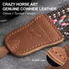 Picture of Padwa Lifestyle Speed Gray Camera Strap - 1.5" Soft Cotton Rope Weave Crazy Horse Cowhide Head Camera Straps for Photographers and All Cameras,Cute Adjustable Vintage Woven Strap for Adults & Kids