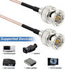 Picture of Superbat 3G HD SDI Cable BNC Cable 1ft 30cm 75 ohm for Cameras BMCC Video Equipment Supports HD-SDI 3G-SDI 4K 8K SDI Video Cable (Straight,2Pcs)