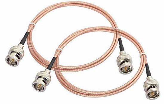Picture of Superbat 3G HD SDI Cable BNC Cable 3ft 100cm 75 ohm for Cameras BMCC Video Equipment Supports HD-SDI 3G-SDI 4K 8K SDI Video Cable (Straight,2Pcs)