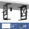 Picture of Monzlteck Adjustable Under Desk PC or NAS Mount Bracket Holder，Compatible with Desktop NAS(Network Attached Storage),CPU,UPS,Small Form Factor Desktop Tower.Xbox Series x,OptiPlex7000/7010