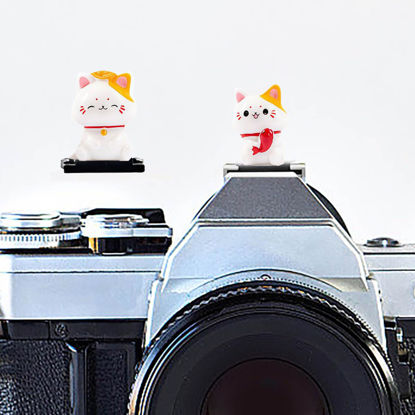 Picture of Camera Hot Shoe Cover, Cute Hot Shoe Cap, Hot Shoe Protector Compatible with Sony Fujifilm Fuji Canon Nikon Pentax Leical Panasonic (Lucky Cat)