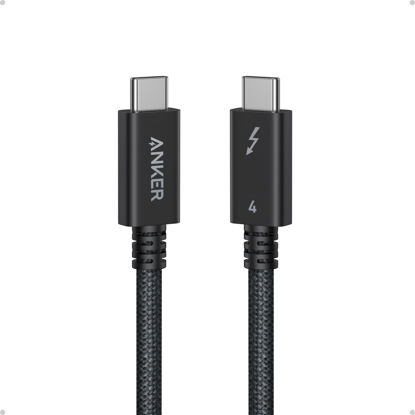 Picture of Anker Prime Thunderbolt 4 Cable, 3.3 ft USB C to USB C Cable, 240W Charging, 40Gbps Data Transfer, Supports 8K/4K Displays, for iPhone 16 Series, MacBook Air, iPad, Samsung (Thunderbolt 4-Certified)