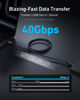 Picture of Anker Prime Thunderbolt 4 Cable, 3.3 ft USB C to USB C Cable, 240W Charging, 40Gbps Data Transfer, Supports 8K/4K Displays, for iPhone 16 Series, MacBook Air, iPad, Samsung (Thunderbolt 4-Certified)