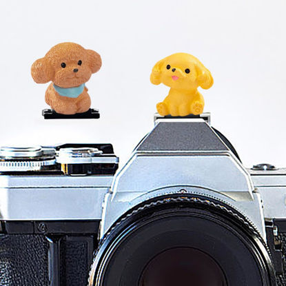 Picture of Camera Hot Shoe Cover, Cute Hot Shoe Cap, Hot Shoe Protector Compatible with Sony Fujifilm Fuji Canon Nikon Pentax Leical Panasonic (2pcs Golden Retriever + Tactic)