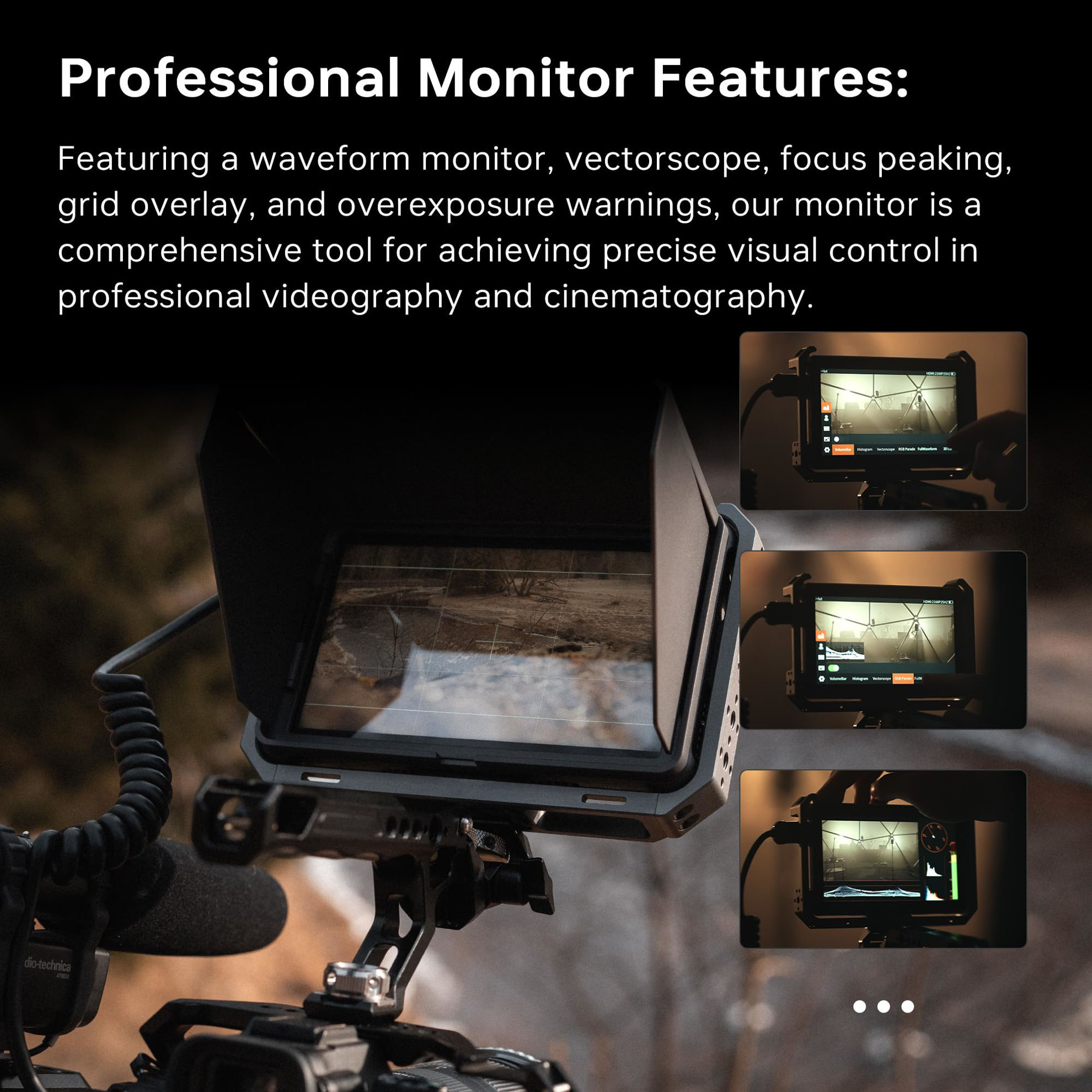 GetUSCart- VILTROX DC-X3 Touchscreen Camera Monitor Kit with Rig Cage ...