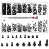 Picture of 500 Pcs Tiny Screws Tiny Micro Repair Screw Kit M1.2/M1.4/M2.0 Small Replacement Screws Laptop Computer Electronic Screws Assortment Kit Black Glasses Watches Repair Screws with Screwdriver
